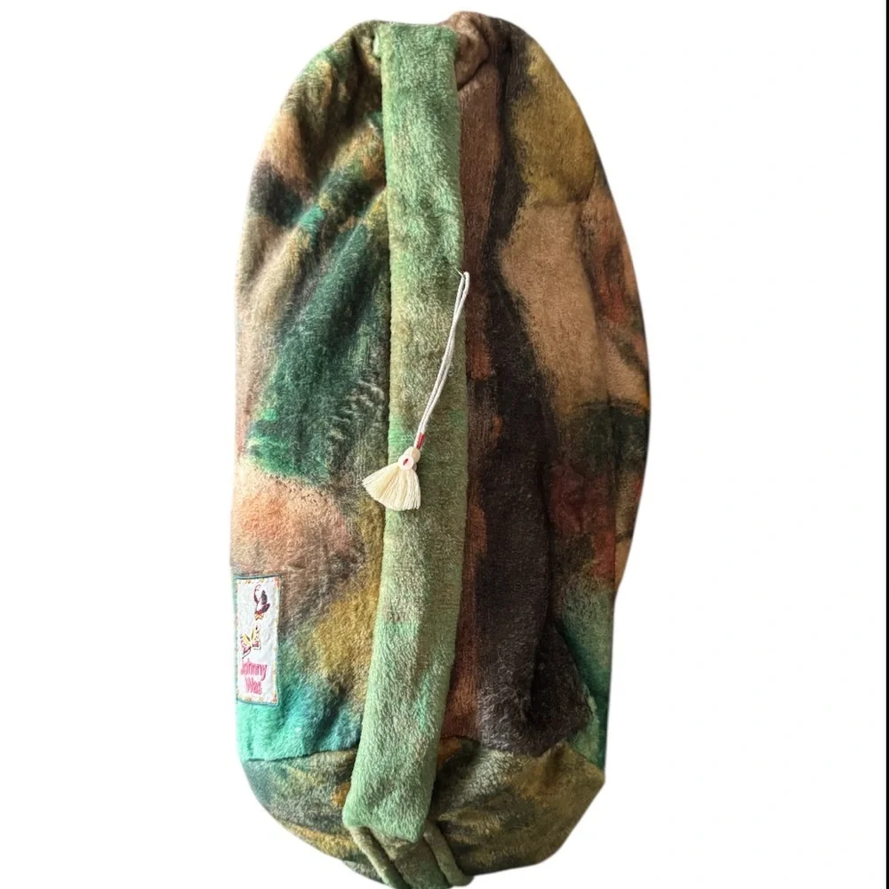 Johnny Was Laurel Canyon Degas Dancers Green Multi Velour Sling Bag Only Size OS